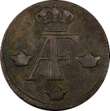 SWEDEN Adolf Frederick Copper 1761 S.M. 1 Ore KM# 460  (21 161)