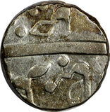 India-Princely States BARODA Sayaji Rao III Silver 1294(1877) 1 RUPEE  Y29 (170)