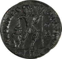 WESTERN ROMAN Valentinian I AD 364-375 AE3 Nummus / CHRISTIAN Chi-Rho (19 453)