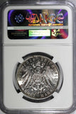 Germany SAXONY Leipzig Battle Silver 1913 E 3 Mark NGC UNC DETAILS KM#1275 (027)