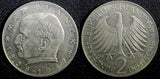 Germany-Federal Republic Max Planck Copper-Nickel 1962 J 2 Mark KM# 116 (23 706)