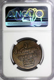 Georgia David Copper 1805 Bisti Mint-1,300 1st Year NGC VF25 BN TOP GRADED KM#72