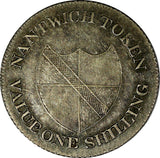 Great Britain 1811 Cheshire Nantwich Old Bank Silver Shilling Token25mm Dalton-1