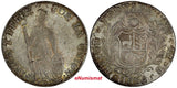 Peru Silver 1836 CUZco B 4 Reales Cuzco mint Toned KM# 151.1 (20 391)