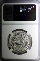 India-British George V Silver 1920 (C) Rupee NGC MS63 Calcutta Mint KM# 524 (44)