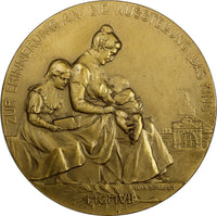 AUSTRIA 1907 Medal by H.Schaefer Archduke Ferdinand Karl (1819-1897) 60mm H-3088