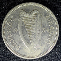 Ireland Republic Nickel 1934 3 Pence Seated Hare KM# 4 (23 084)