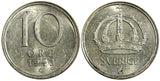 Sweden Gustaf V (1907-1950) Silver 1943 G 10 Öre UNC KM# 813 (22 066)