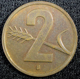 SWITZERLAND Bronze 1951 B 2 Rappen KM# 47 (23 398)