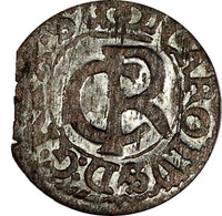 Livonia  Riga Carl XI of Sweden (1660-1697) Silver 1662 Solidus KM# 55 (420)