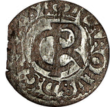 Livonia  Riga Carl XI of Sweden (1660-1697) Silver 1662 Solidus KM# 55 (420)