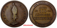 GERMANY Bronze 1887 Medal LUDWIG UHLAND (1787-1862) 100 Anniversary UNC (10 169)