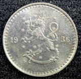 FINLAND Copper-Nickel 1936 S 25 Penniä BU Coin KM# 25 (23 025)