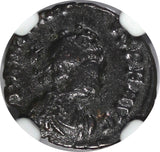 EASTERN ROMAN ARCADIUS AD 383-408 AE4 Nummus /Three emperors NGC (037)