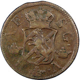 Sweden  Adolf Frederick Copper 1767 2 Ore, S.M. Low Mintage-467,000 KM# 461