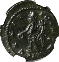 Roman Empire Maximinus II, AD 310-313 BI Reduced Nummus NGC AU (005)