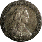 RUSSIA CATHERINE II Silver 1778 SPB 15 KOPECKS SCARCE aVF SCARCE C# 62b (18 797)