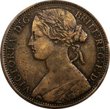 Great Britain Victoria (1837-1901) 1873 1 Penny Toned KM# 749.2 (20 574)