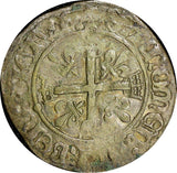 France Charles VIII 11 November 1488 Karolus or Dizain Rouen Mint Dup-593 (296)