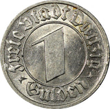 DANZIG Poland 1932 1 Gulden aUNC 1 YEAR TYPE SCARCE KM# 154 (21 047)
