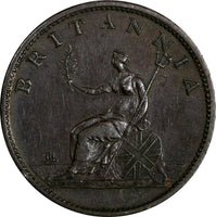 Great Britain George III Copper 1807 1/2 Penny SOHO Mint  XF KM# 662 (19 966)
