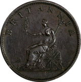 Great Britain George III Copper 1807 1/2 Penny SOHO Mint  XF KM# 662 (19 966)