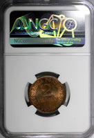 Portugal Bronze 1920 2 Centavos NGC MS63 RB  3 YEARS TYPE KM# 568