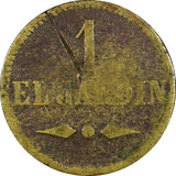 Guatemala Bronze Token  El Jardin 1 Real 1 Real Eusebio Jbarra 2,91g; 23mm (532)