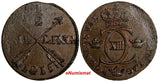 SWEDEN Carl XIII Copper 1815 1/2 Skilling NICE DETAILS KM# 590  (15 022)