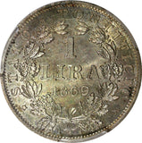 Italy PAPAL STATES  Pius IX Silver 1869-R 1 Lira PCGS MS63 KM# 1387 (48)