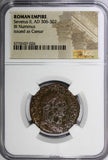 ROMAN Severus II as Caesar AD 306-307 BI  Nummus /Genius Wealth NGC (026)