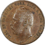 Sweden Carl XV Adolf (1859-1872) Bronze 1867 L.A.5 Öre 28.9mm KM# 707 (20 484)