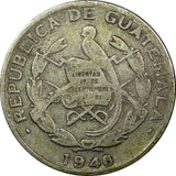 Guatemala Silver 1946 1/4 Quetzal Mintage-188,800 KM# 243.2 (22 581)