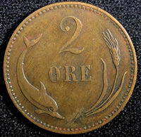 Denmark Christian IX Bronze 1906 VBP 2 Ore  KM# 793.2 (23 775)