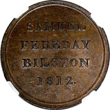 Great Britain Samuel Fereday Penny Token 1812,Bilston NGC MS63 BN TOP GRADED (1)