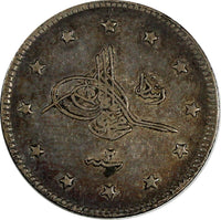 Turkey Mehmed V Silver AH1327//2 (1910) 2 Kurush Toning KM# 749 (18 274)