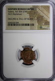 EASTERN ROMAN EMPIRE Valens AD 364-378 AE3 Nummus /VICTORY Angel NGC (99)