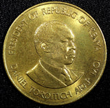 KENYA Daniel Toroitich Arap Moi Nickel-Brass 1980 10 Cents UNC KM# 18  (24 125)
