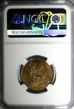 Great Britain Victoria (1837-1901) Bronze 1888 1/2 Penny NGC MS63 RB KM# 754