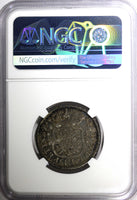 Mexico SPANISH COLONY Ferdinand VI Silver 1755 Mo M 2 Reales NGC XF40 KM# 86.1