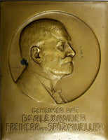 AUSTRIA Medal Plaque 1918 by H.Kautsch Alexander Spitzmüller Ministry of Finance