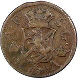 Sweden  Adolf Frederick Copper 1767 2 Ore, S.M. Low Mintage-467,000 KM# 461 (27)