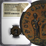 ROMAN.Diocletian AD 284-305 BI Nummus Fraction Rev.Providentia  NGC (026)