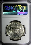 SWEDEN Silver 1966-U 5 Kronor NGC MS66 Constitution Reform 1 YEAR TYPE KM# 839
