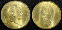 DENMARK Frederik IX Aluminum-Bronze 1957 C S 1 Krone GEM BU COIN KM# 837.2 (792)