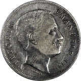 Italy Vittorio Emanuele III Silver 1907 R 1 Lira Last Year Type VF/XF KM# 32 (9)