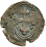 ITALY Carlo Emanuele I., 1580-1630. 1/4 Soldo  J. Cudazzo 682 (R10)VERY RARE (0)
