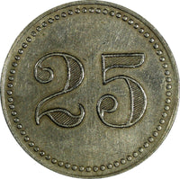 Mexico Token (1930) 25 Centavos Sociedad Explotadora de Palo de Tinte Rul-Yuc238