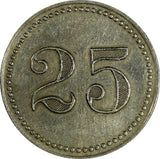 Mexico Token (1930) 25 Centavos Sociedad Explotadora de Palo de Tinte Rul-Yuc238