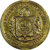 Brazil Gold Medal 1840-1940 Peter II Anniversary Emperor's  22mm 7,12g (18 887)